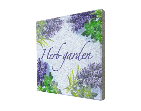 ガーデンサイン 平板ブロック「H ハーブガーデン」