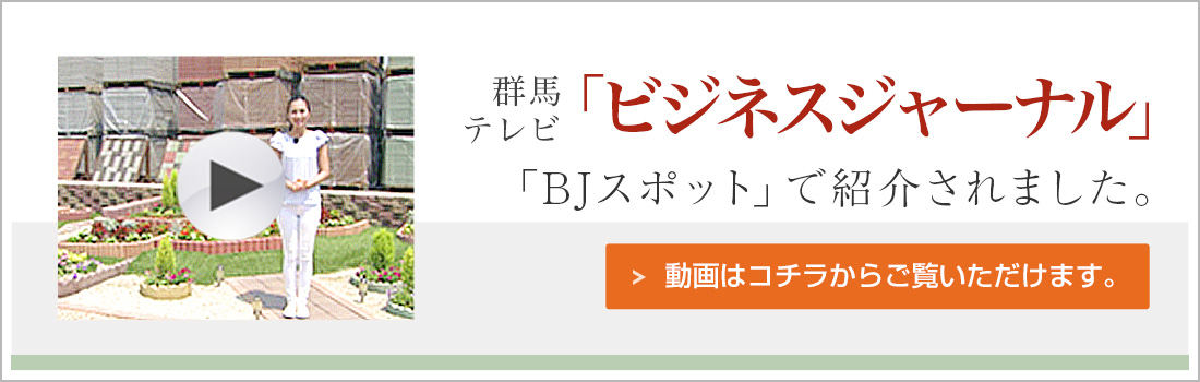 群馬テレビ「ビジネスジャーナル」「BJスポット」で紹介されました。